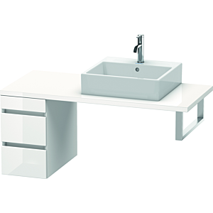 Duravit DuraStyle Waschtisch-Unterschrank DS533507543 30 x 54,8 cm, leinen/basalt matt, für Konsole, 2 Schubkästen