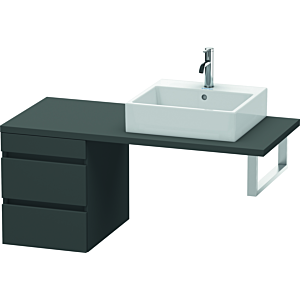 Duravit DuraStyle vanity unit DS533604949 40 x 54.8 cm, matt graphite, for console, 2 drawers