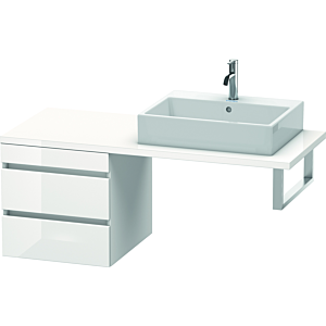 Duravit DuraStyle vasque DS533702218 50 x 54,8 cm, blanc brillant / blanc mat, pour console, 2 tiroirs