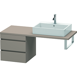 Duravit DuraStyle vanity unit DS533704343 50 x 54.8 cm, basalt matt, for console, 2 drawers