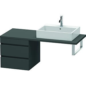 Duravit DuraStyle vasque DS533704949 50 x 54,8 cm, graphite mat, pour console, 2 tiroirs