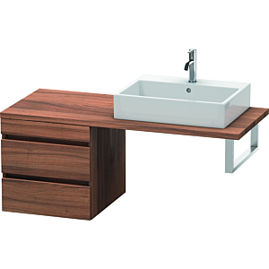 Duravit DuraStyle Waschtisch-Unterschrank DS533707979 50 x 54,8 cm, nussbaum natur, für Konsole, 2 Schubkästen