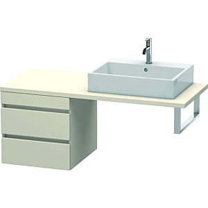 Duravit DuraStyle Waschtisch-Unterschrank DS533709191 50 x 54,8 cm, taupe, für Konsole, 2 Schubkästen