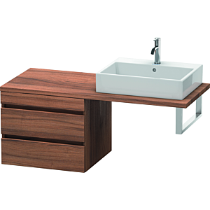 Duravit DuraStyle Waschtisch-Unterschrank DS533807979 60 x 54,8 cm, nussbaum natur, für Konsole, 2 Schubkästen