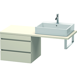 Duravit DuraStyle Waschtisch-Unterschrank DS533809191 60 x 54,8 cm, taupe, für Konsole, 2 Schubkästen