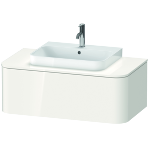 Duravit Happy D.2 Plus Waschtisch-Unterschrank HP493102222 100x55cm, für Konsole, 1 Auszug, für Möbelwaschtisch, geschliffen, weiß hochglanz