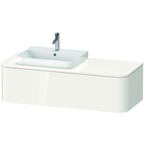 Duravit Happy D.2 Duravit Happy D.2 HP4932L2222 35.4 x 130 x 55 cm, 2000 pull-out, for furniture washbasin, left, white high gloss