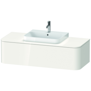 Duravit Happy D.2 Duravit Happy D.2 HP4932M2222 35.4 x 130 x 55 cm, 2000 pull-out, for furniture washbasin, middle, white high gloss