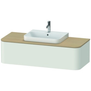 Duravit Happy D.2 Duravit match0 HP4932M3939 35,4 x 130 x 55 cm, coulissant 2000 , pour meuble vasque, milieu, blanc nordique satiné mat