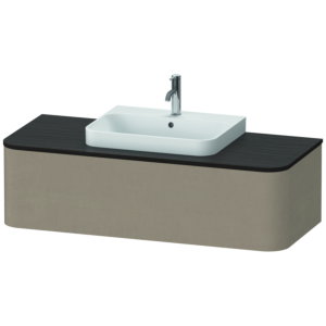 Duravit Happy D.2 Plus Waschtisch-Unterschrank HP4932M7575 130x55cm, 1 Auszug, für Möbelwaschtisch, Becken mittig, leinen