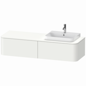 Duravit Happy D.2 Duravit Happy D.2 Duravit HP4934R3636 35,4 x 160 x 55 cm, 2 tiroirs, pour meuble vasque, droit, blanc satiné mat