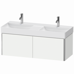 Duravit XSquare Waschtisch-Unterschrank XS406401818 118,4x39,7x46cm, 2 Auszüge, weiß matt