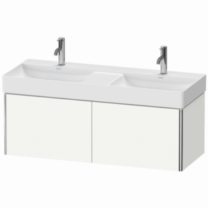 Duravit XSquare Duravit XS406403636 118,4x39,7x46cm, 2 coulissants, blanc soie mat
