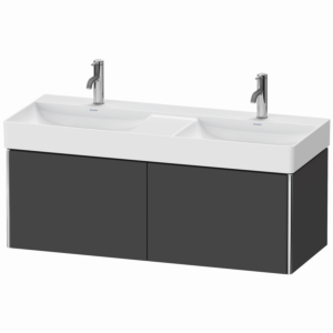 Duravit XSquare Duravit XS406404949 118,4x39,7x46cm, 2 coulissants, Graphit matt
