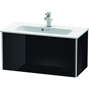 Duravit XSquare Waschtisch-Unterschrank XS406604040 81x40x38,8cm, 1 Auszug, schwarz hochglanz