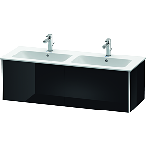 Duravit XSquare Duravit XS407504040 128x40x47.8cm, 2 coulissants, noir brillant