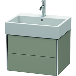 Duravit XSquare Waschtisch-Unterschrank XS419309292 58,4x39,7x46cm, 2 Schubkästen, Steingrau seidenmatt