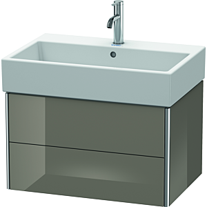 Duravit XSquare Waschtisch-Unterschrank XS419408989 68,4x39,7x46cm, 2 Schubkästen, Flannel Grey hochglanz