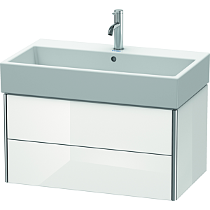 Duravit XSquare Waschtisch-Unterschrank XS419502222 78,4x39,7x46cm, 2 Schubkästen, weiß hochglanz