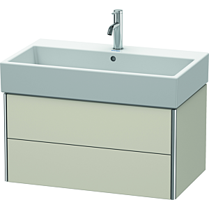 Duravit XSquare Waschtisch-Unterschrank XS419509191 78,4x39,7x46cm, 2 Schubkästen, Taupe