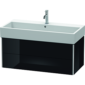 Duravit XSquare Duravit XS419604040 98,4x39,7x46cm, 2 tiroirs, noir brillant