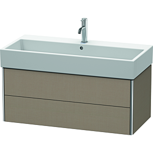 Duravit XSquare Waschtisch-Unterschrank XS419607575 98,4x39,7x46cm, 2 Schubkästen, Leinen