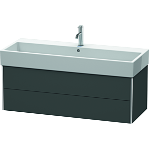 Duravit XSquare Waschtisch-Unterschrank XS419704949 118,4x39,7x46cm, 2 Schubkästen, Graphit matt