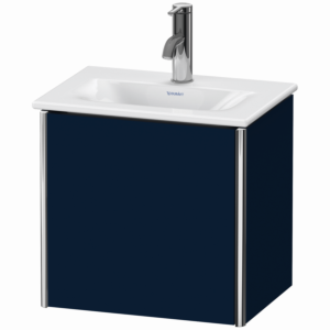 Duravit XSquare Waschtisch-Unterschrank XS4220R9898 43x39,7x30,8cm, Anschlag rechts, Nachtblau seidenmatt, 1 Tür