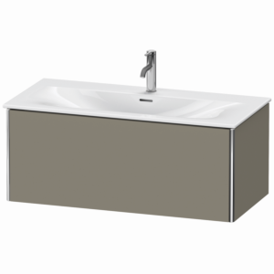 Duravit XSquare Waschtisch-Unterschrank XS422509292 101x39,7x47,8cm, Steingrau seidenmatt, 1 Auszug