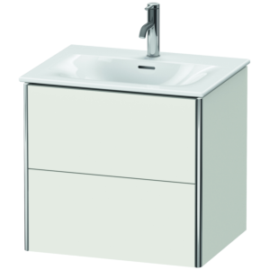 Duravit XSquare Waschtisch-Unterschrank XS432203939 61x56x47,8cm, Nordic weiß seidenmatt, 2 Schubkästen