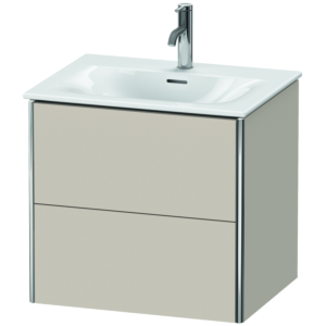 Duravit XSquare Waschtisch-Unterschrank XS432209191 61x56x47,8cm, Taupe, 2 Schubkästen