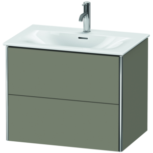 Duravit XSquare Waschtisch-Unterschrank XS432309292 71x56x47,8cm, Steingrau seidenmatt, 2 Schubkästen