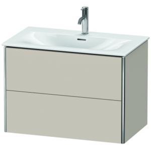 Duravit XSquare Waschtisch-Unterschrank XS432409191 81x56x47,8cm, Taupe, 2 Schubkästen