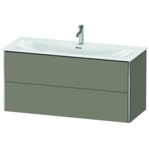 Duravit XSquare Waschtisch-Unterschrank XS432609292 121x56x47,8cm, Steingrau seidenmatt, 2 Schubkästen