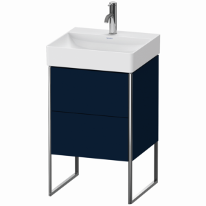 Duravit XSquare Waschtisch-Unterschrank XS443909898 48,4x73,1x46cm, 2 Auszüge, Nachtblau seidenmatt