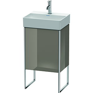 Duravit XSquare Waschtisch-Unterschrank XS4441R8989 43,4x49,9x34cm, Tür rechts, Flannel Grey hochglanz