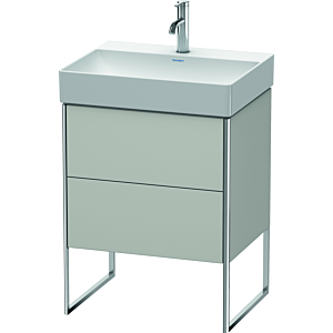 Duravit XSquare Waschtisch-Unterschrank XS444200707 58,4x49,1x46cm, 2 Auszüge, Betongrau matt