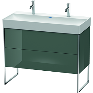 Duravit XSquare Waschtisch-Unterschrank XS444403838 98,4x49,1x46cm, 2 Auszüge, Dolomiti Grey hochglanz
