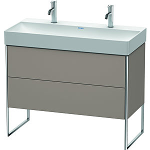 Duravit XSquare Waschtisch-Unterschrank XS444404343 98,4x49,1x46cm, 2 Auszüge, Basalt matt
