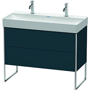 Duravit XSquare Duravit XS444409898 98,4x49,1x46cm, 2 tiroirs, bleu nuit, finition satinée