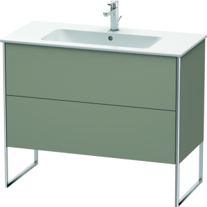 Duravit XSquare Waschtisch-Unterschrank XS444709292 101x59,2x47,8cm, 2 Auszüge, Steingrau seidenmatt