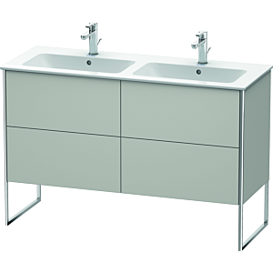 Duravit XSquare Waschtisch-Unterschrank XS444900707 128x59,2x47,8cm, 4 Auszüge, Betongrau matt