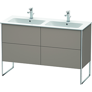 Duravit XSquare Waschtisch-Unterschrank XS444904343 128x59,2x47,8cm, 4 Auszüge, Basalt matt