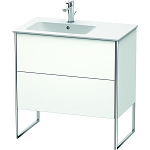 Duravit XSquare Duravit XS445001818 81x59.2x47.8cm, 2 coulissants, lavabo gauche, blanc mat