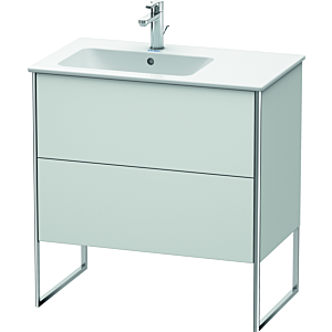 Duravit XSquare Duravit XS445003636 81x59.2x47.8cm, 2 coulissants, lavabo à gauche, blanc soie mat