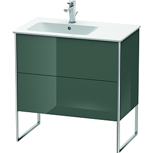Duravit XSquare Duravit XS445003838 81x59.2x47.8cm, 2 coulissants, lavabo à gauche, Dolomiti Grey brillant