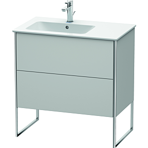 Duravit XSquare Duravit XS445003939 81x59.2x47.8cm, 2 coulissants, vasque à gauche, nordique blanc soie mat