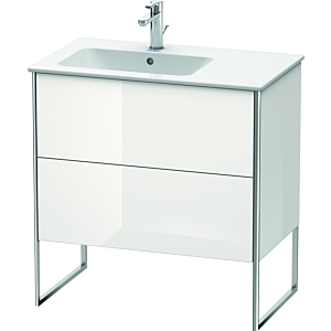 Duravit XSquare Duravit XS445008585 81x59.2x47.8cm, 2 coulissants, lavabo à gauche, blanc brillant