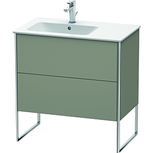 Duravit XSquare Duravit XS445009292 81x59.2x47.8cm, 2 coulissants, lavabo à gauche, gris pierre satiné mat