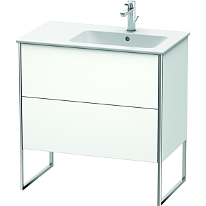 Duravit XSquare Duravit XS445201818 81x59.2x47.8cm, 2 coulissants, vasque à droite, blanc mat